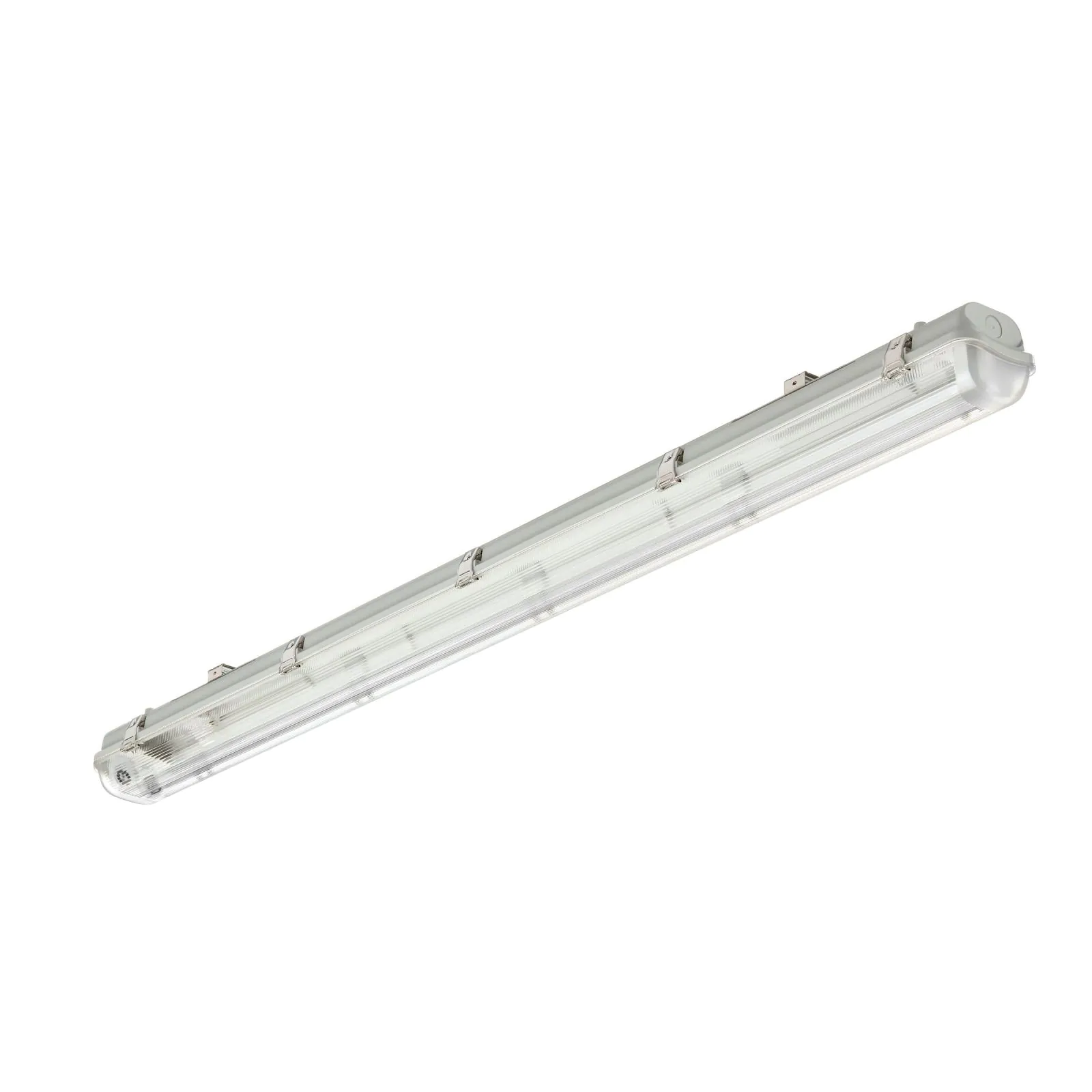 Batten housing for 2 tubes
