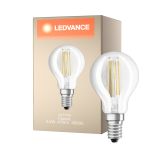 Ledvance Classic LED E14 Pear Filament Clear 3.4W 470lm - 940 Cool White | Best Colour Rendering - Dimmable - Replaces 40W