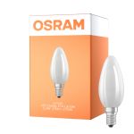 Osram LED Classic E14 Candle Filament Frosted 2.2W 470lm - 827 Extra Warm White | Replaces 40W