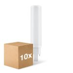Multipack 10x Ledvance Dulux-D LED 10W - 830 Warm White | 4-Pin - Replaces 26W