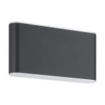 Eglo Wall Light Grutti Aluminium Anthracite 5W 630lm - 830-840-865 CCT | IP65