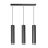 Emibig Pendant Kibo Steel Black | Suitable for 3x GU10 - Max 10W