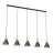 Emibig Pendant Rosa Steel Black | Suitable for 5x E27 - Max 15W