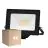 Multipack 4x Noxion LED Floodlight Beamy Aluminium Black 20W 2200lm 100D - 830 Warm White | IP65 - Symmetrical 