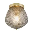 Nordlux Orbiform Ceiling Light Glass and Metal Brass | 230mm - Suitable for E27