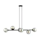 Emibig Pendant Rossi Steel Black | Suitable for 6x E14 - Max 10W