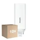 Multipack 10x Philips CorePro PL-T LED Bulb HF 6.5W - 840 Cool White | 4-Pin - Replaces 18W
